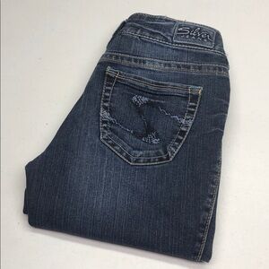 RETRO SILVER SUKI CAPRI JEANS 26x26 ⭐️